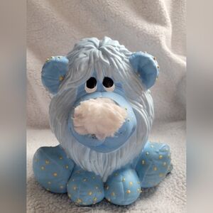 Vintage 80s Walt Disney Fluppy Dogs Kenner Blue Brave Flup Puppy Dog Piggy Bank